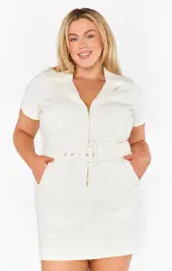 Outlaw Dress ~ Pearly White(XS)