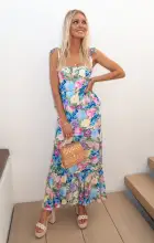 Paxton Midi Dress ~ Flower Shop(XS)