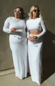 The Sleek Maxi Dress ~ White Rhinestone Spandy(XXS)