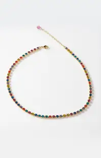 Faithy Jewels Kelsey Necklace ~ Bright Rainbow(OS)