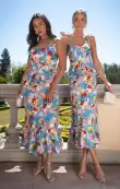 Pauline Peplum Dress ~ Blissful Garden Gala