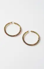Faithy Jewels Cammy Hoop Earrings ~ Bright Rainbow(OS)