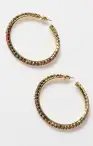 Faithy Jewels Cammy Hoop Earrings ~ Bright Rainbow(OS)