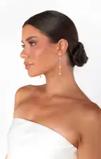 Faithy Jewels Charlotte Earrings ~ Gold/Pearl(OS)