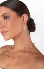 Faithy Jewels Katie Pearl Hoop ~ Gold/Pearl(OS)
