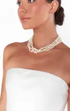ALV Jewels Multi Pearl Necklace ~ Pearl(OS)