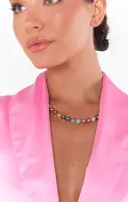 Bracha Bouquet Necklace ~ Rainbow(OS)