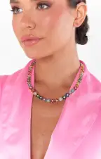 Bracha Bouquet Necklace ~ Rainbow(OS)