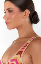 Faithy Jewels Daisy Hoop ~ Gold(OS)