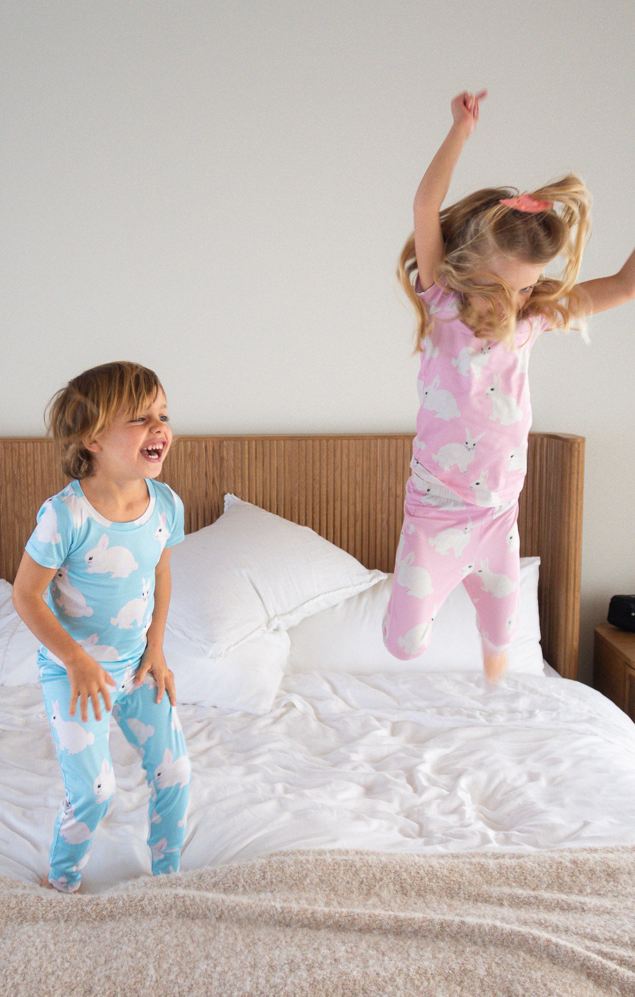 Mini Paige Sleep Set ~ Pink Bunnies Jersey(1T)
