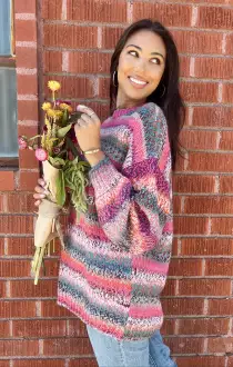 Timothy Tunic Sweater ~ Ombre Space Dye Knit(XS)