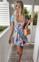 Sylvia Skort Dress ~ Flower Shop