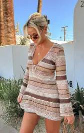 Vacay Mini Coverup ~ Neutral Crochet