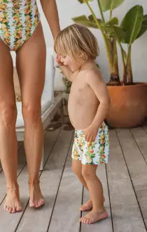 Little Grom Trunks ~ Citrus in Georgia Rib(0-3M)