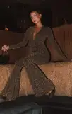 Martina Wrap Jumpsuit ~ Squiggle Sparkle Knit(XS)