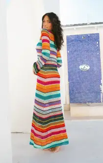 Vacay Coverup ~ Colorful Crochet(XS)