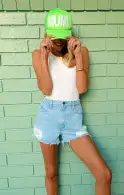 MUMU Trucker Hat ~ Neon Green(OS)