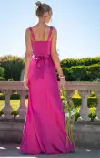 Lana Maxi Dress ~ Rich Magenta Luxe Satin(XXS)