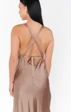 Anderson Maxi Dress ~ Dune Luxe Satin(XXS)
