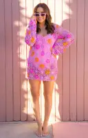 Vacay Mini Coverup ~ Fruit Punch Crochet(XS)