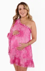 Wonder Mini Dress ~ Pink Fizz Glimmer(XS)