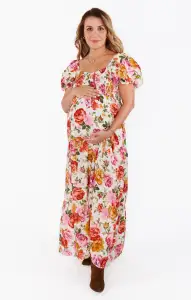 Joanna Maxi Dress ~ Ivory Hillside Floral(XS)
