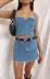Statesboro Skort ~ Foggy Blue