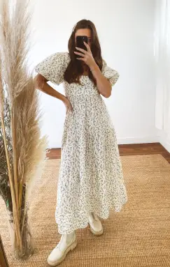 Linds Midi Dress ~ Cornflower Blues(XS)