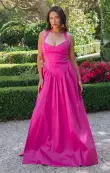 Abigail Maxi Dress ~ Rich Magenta Taffeta(XXS)