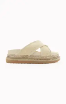 Billini Aysha Platform Sandal ~ Cream Raffia(6)