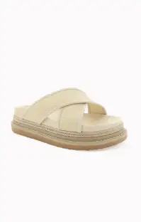Billini Aysha Platform Sandal ~ Cream Raffia(6)