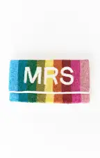 MRS Clutch Bag ~ Rainbow Beaded(OS)