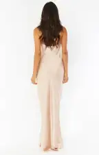 Tuscany Maxi Slip Dress ~ Champagne Luxe Satin(XXS)