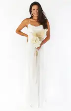 Tuscany Maxi Slip Dress ~ Ivory Luxe Satin(XXS)