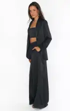 Irwin Pants ~ Black Luxe Satin(XXS)