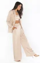 Tucker Top ~ Champagne Luxe Satin(XS)