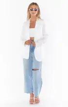 Ansley Crop Top ~ White Stretch(XS)