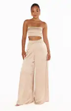 Irwin Pants ~ Champagne Luxe Satin(XXS)