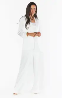 Tucker Top ~ Ivory Luxe Satin(XXS)