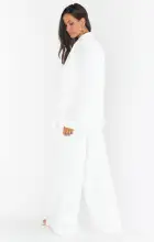 Irwin Pants ~ Ivory Luxe Satin(XXS)