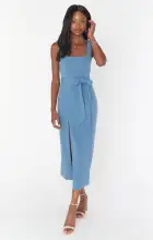 Eden Midi Dress ~ French Blue Stretch(XS)