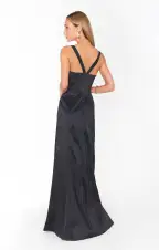 Charlotte Bow Dress ~ Black Taffeta(XXS)