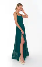 Clarissa Corset Dress ~ Emerald Chiffon(XXS)