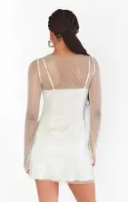 Iconic Mini Dress ~ White Glitz(XXS)