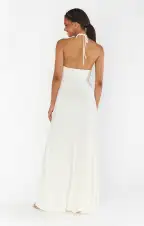 Paros Maxi Dress ~ Ivory Pleat(XXS)