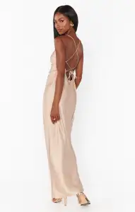 Dani Slip Dress ~ Champagne Luxe Satin(XXS)