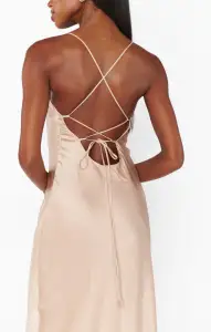 Dani Slip Dress ~ Champagne Luxe Satin(XXS)