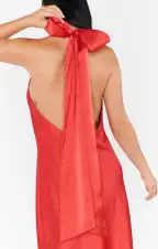 Lisa Maxi Dress ~ Red Luxe Satin(XXS)