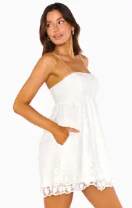 Avery Mini Dress ~ Adorning Lace White(XXS)