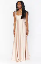 Madi Gown ~ Champagne Luxe Satin(XXS)